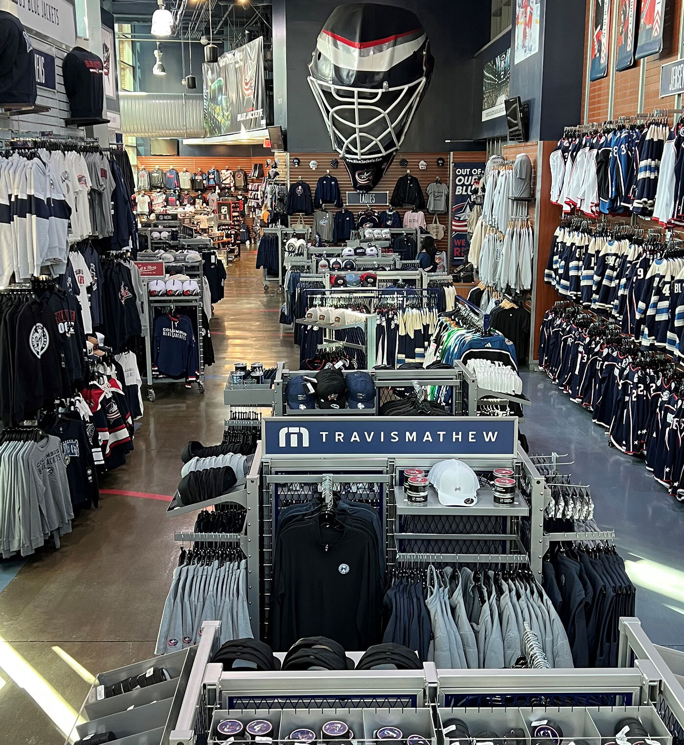 Inside of The Blue Line at Nationwide Arena store